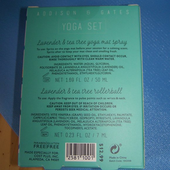 Addison & Gates NWB Yoga Set Essential Oils - Picture 3 of 3